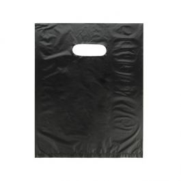 Black plastic best sale shopping bags