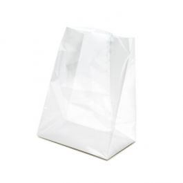 Gusseted plastic deals bags